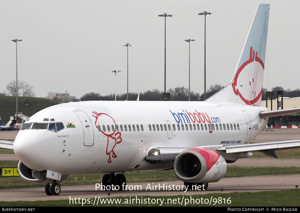 Aircraft Photo of G-ODSK | Boeing 737-37Q | Bmibaby | AirHistory.net #9816