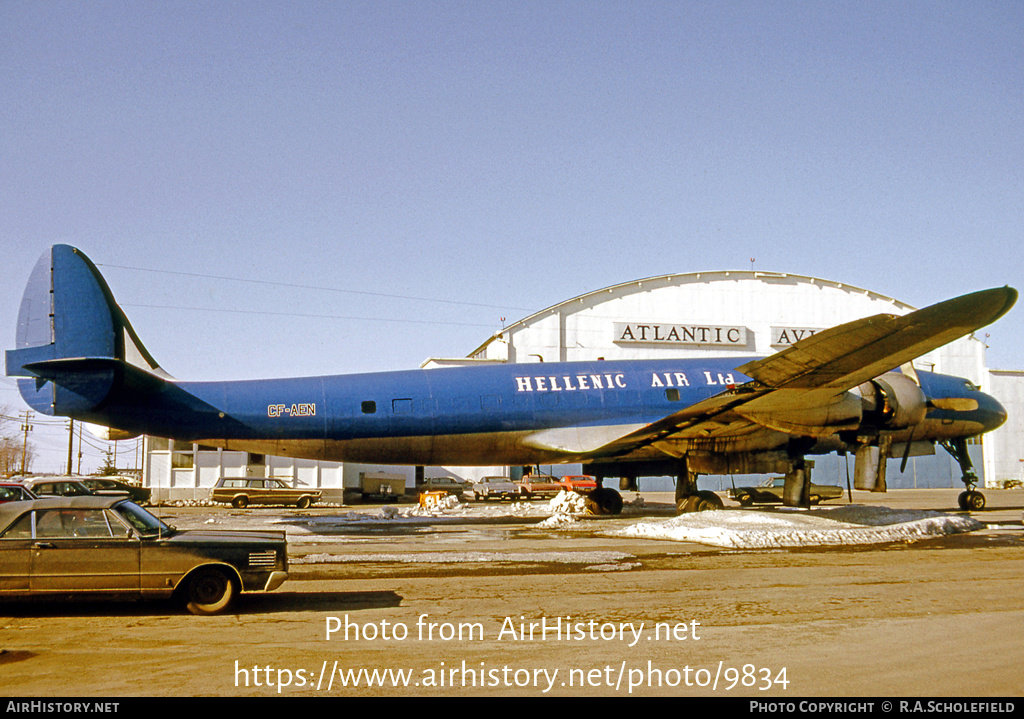 Aircraft Photo of CF-AEN | Lockheed L-1049H Super Constellation | Hellenic Air | AirHistory.net #9834