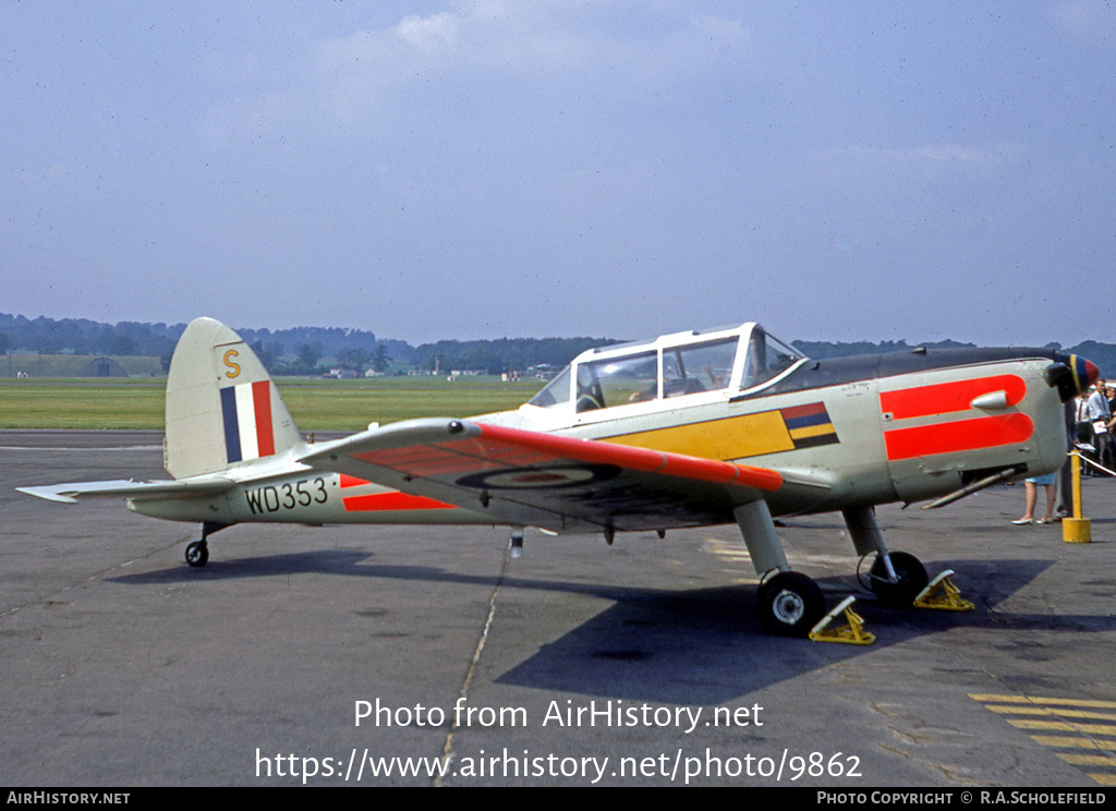 Aircraft Photo of WD353 | De Havilland DHC-1 Chipmunk T10 | UK - Air Force | AirHistory.net #9862