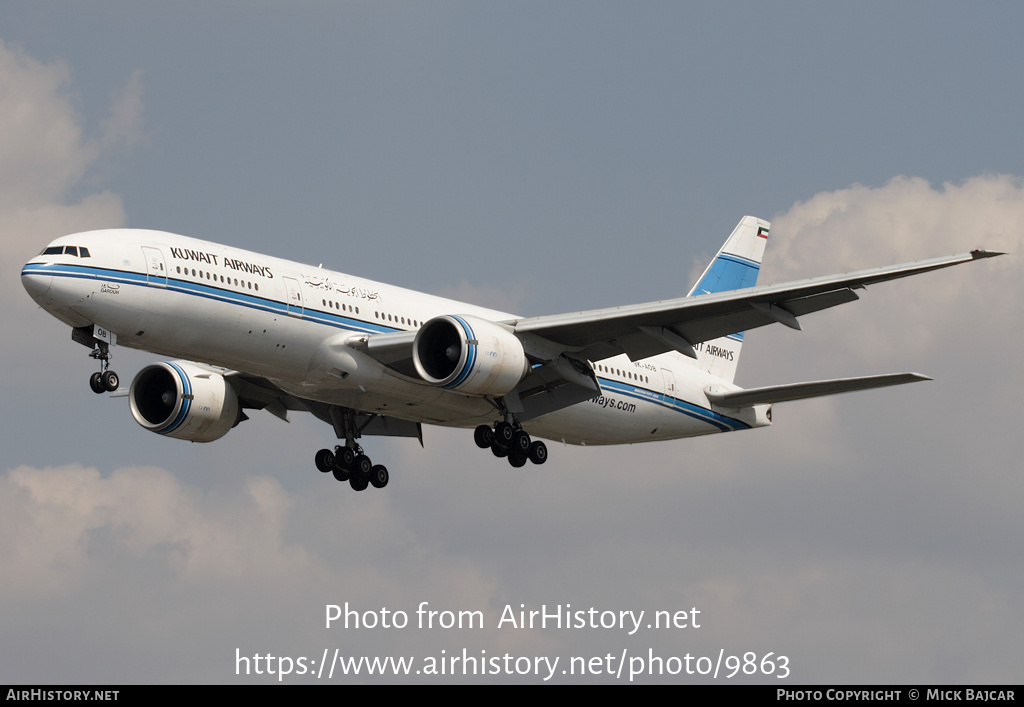 Aircraft Photo of 9K-AOB | Boeing 777-269/ER | Kuwait Airways | AirHistory.net #9863