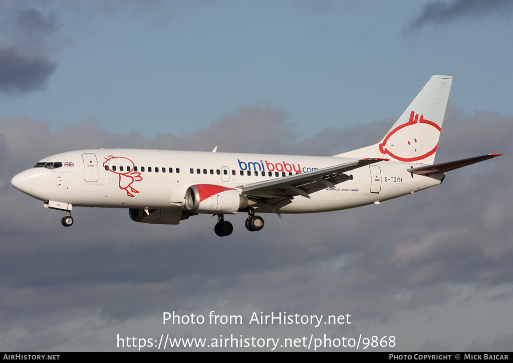 Aircraft Photo of G-TOYH | Boeing 737-36N | Bmibaby | AirHistory.net #9868