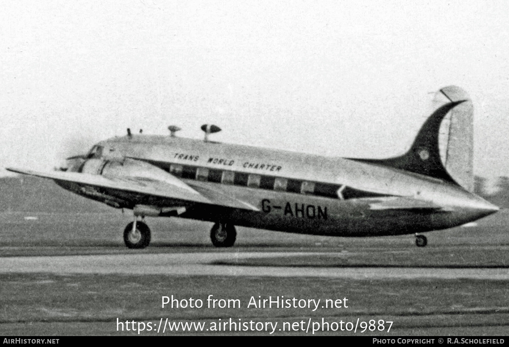 Aircraft Photo of G-AHON | Vickers 498 Viking 1A | Trans World Charter | AirHistory.net #9887