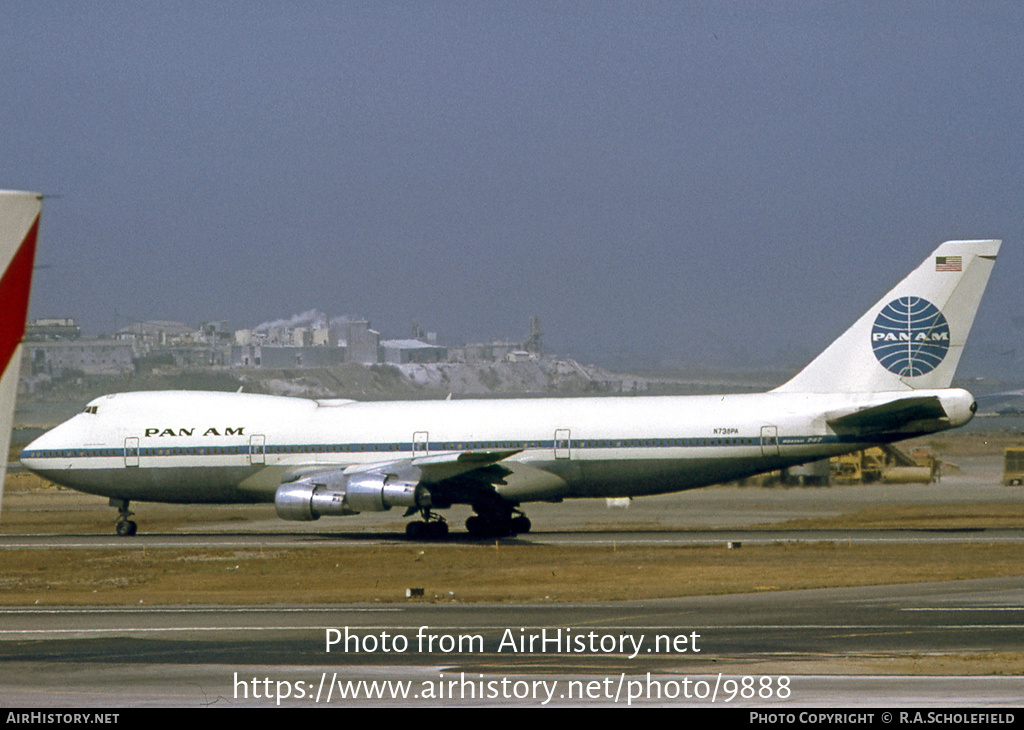 Aircraft Photo of N738PA | Boeing 747-121 | Pan American World Airways - Pan Am | AirHistory.net #9888