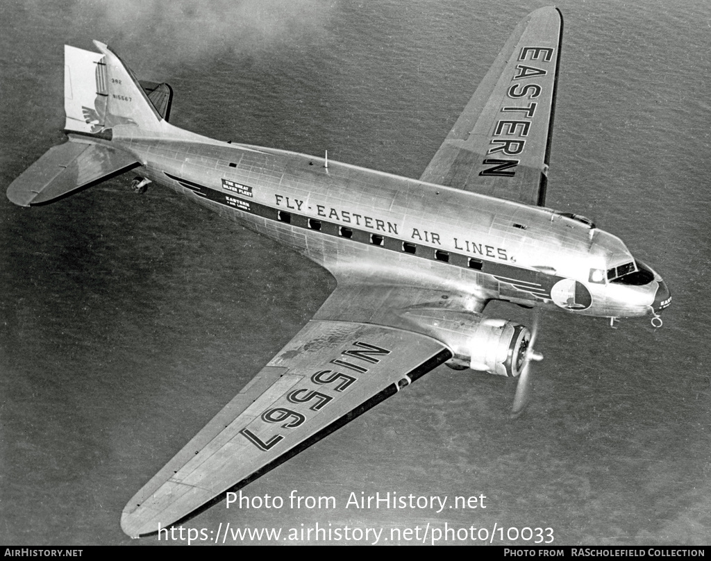 Aircraft Photo of N15567 | Douglas C-49J | Eastern Air Lines | AirHistory.net #10033