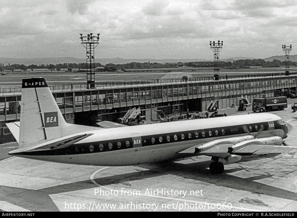 Aircraft Photo of G-APEE | Vickers 951 Vanguard | BEA - British European Airways | AirHistory.net #10060