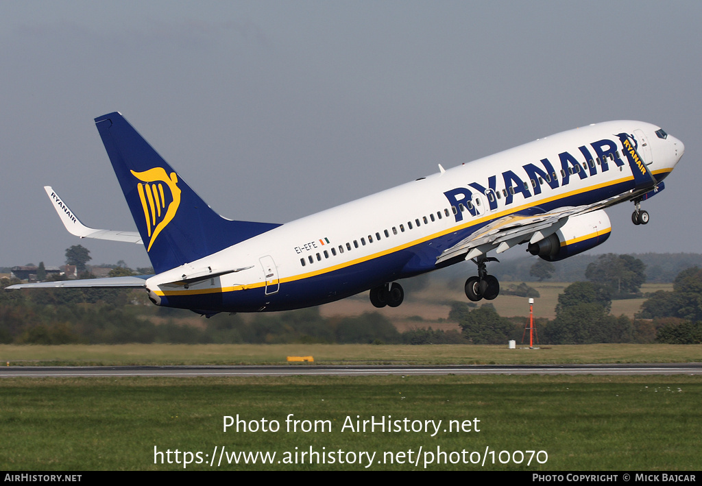 Aircraft Photo of EI-EFE | Boeing 737-8AS | Ryanair | AirHistory.net #10070