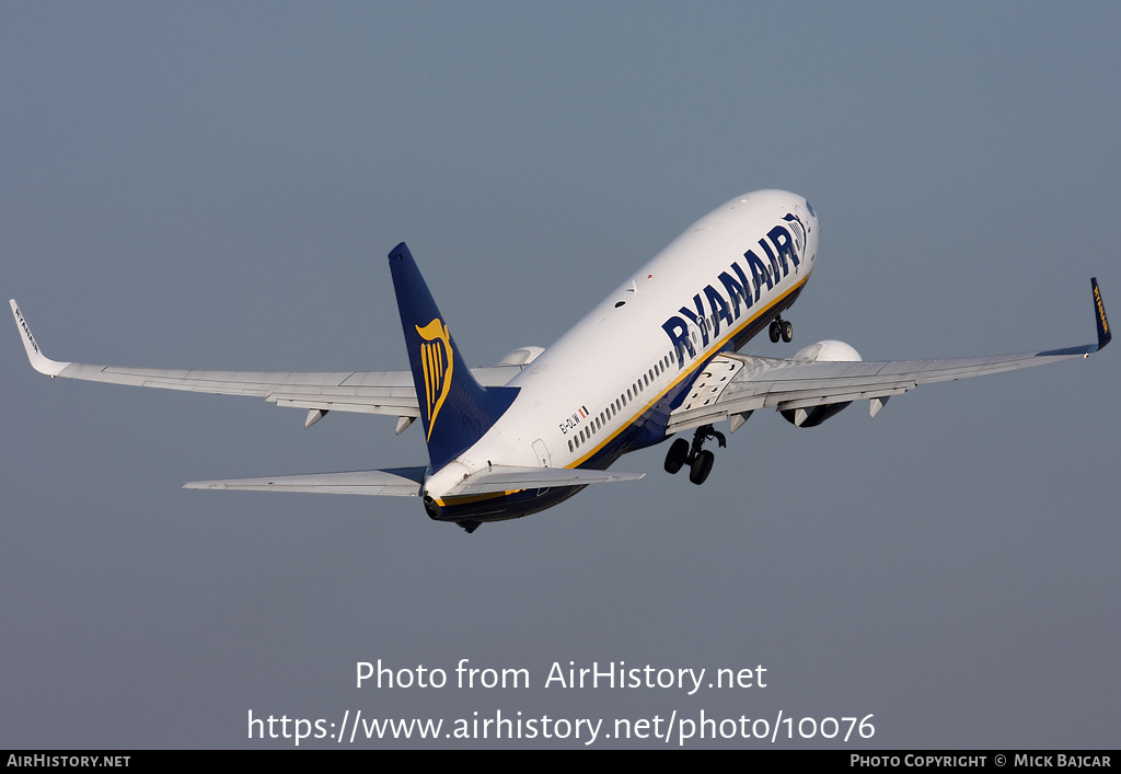 Aircraft Photo of EI-DLW | Boeing 737-8AS | Ryanair | AirHistory.net #10076