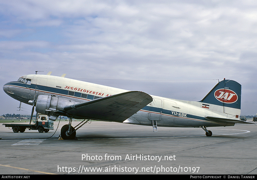 Aircraft Photo of YU-ABK | Douglas C-47B Skytrain | Jugoslovenski Aerotransport - JAT | AirHistory.net #10197