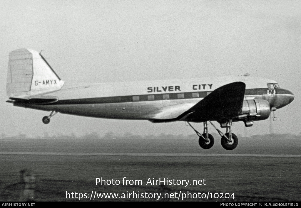 Aircraft Photo of G-AMYX | Douglas C-47B Skytrain | Silver City Airways | AirHistory.net #10204