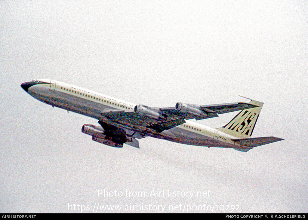 Aircraft Photo of 9V-BBA | Boeing 707-312B | Malaysia-Singapore Airlines - MSA | AirHistory.net #10292