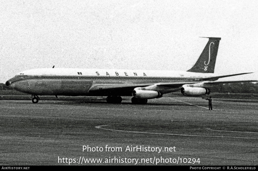 Aircraft Photo of OO-SJB | Boeing 707-329 | Sabena | AirHistory.net #10294