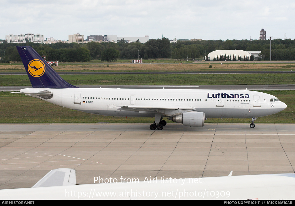 Aircraft Photo of D-AIAZ | Airbus A300B4-605R | Lufthansa | AirHistory.net #10309