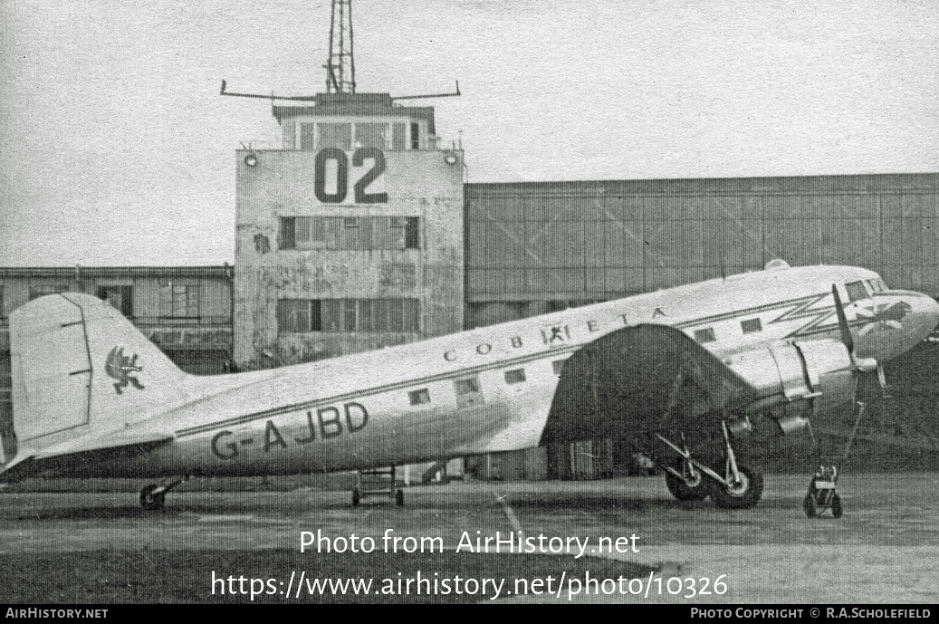 Aircraft Photo of G-AJBD | Douglas C-47A Skytrain | COBETA - Compagnie Belge de Transport Aériens | AirHistory.net #10326