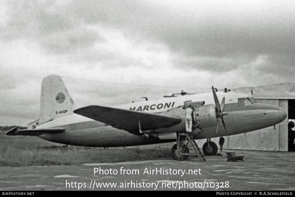 Aircraft Photo of G-AHOP | Vickers 498 Viking 1A | Marconi | AirHistory.net #10328