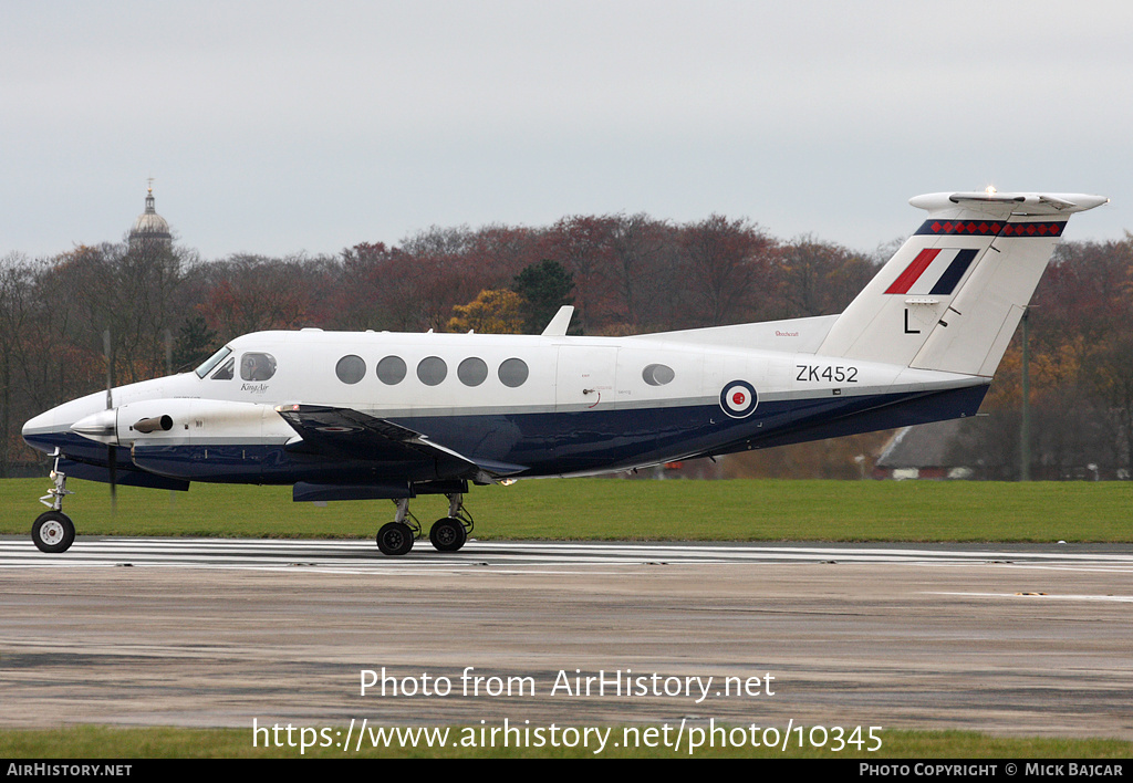 Aircraft Photo of ZK452 | Raytheon B200 King Air | UK - Air Force | AirHistory.net #10345