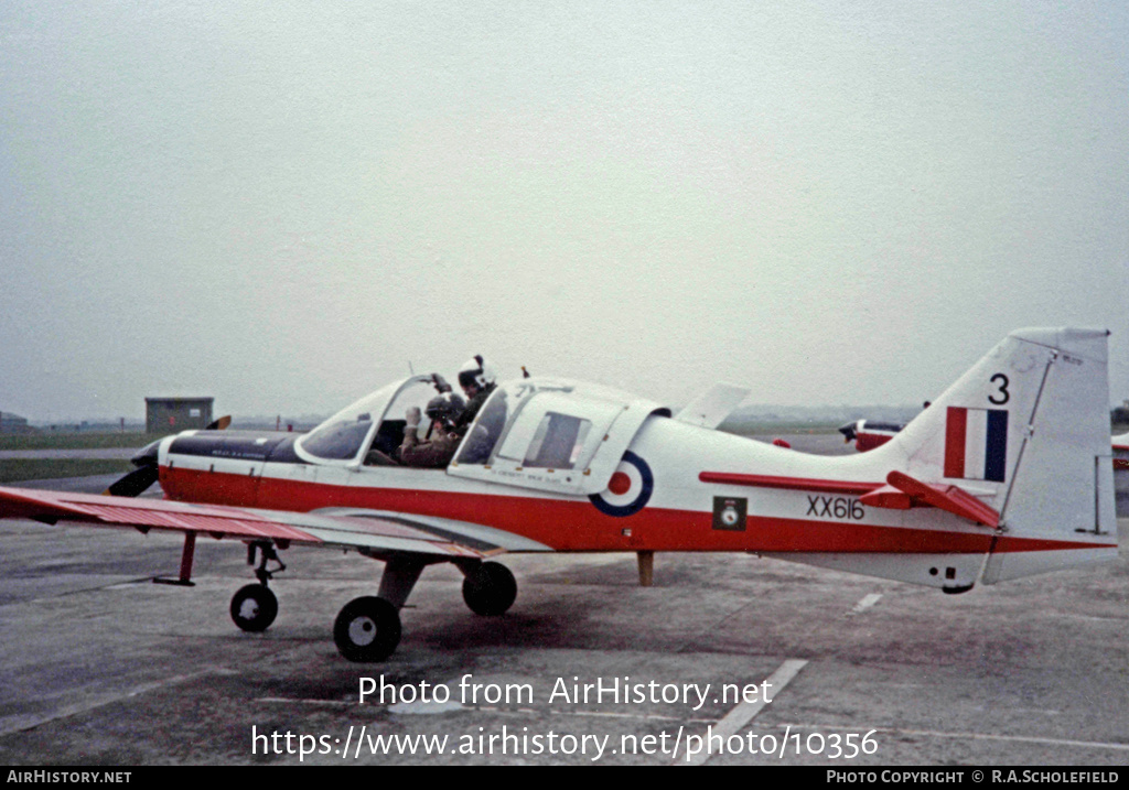 Aircraft Photo of XX616 | Scottish Aviation Bulldog T1 | UK - Air Force | AirHistory.net #10356