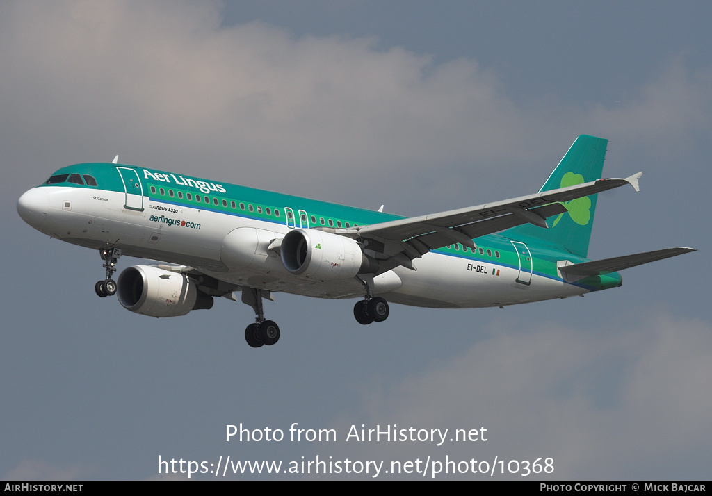 Aircraft Photo of EI-DEL | Airbus A320-214 | Aer Lingus | AirHistory.net #10368