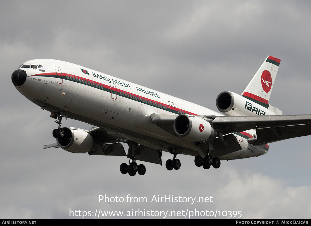 Aircraft Photo of S2-ACQ | McDonnell Douglas DC-10-30 | Biman Bangladesh Airlines | AirHistory.net #10395