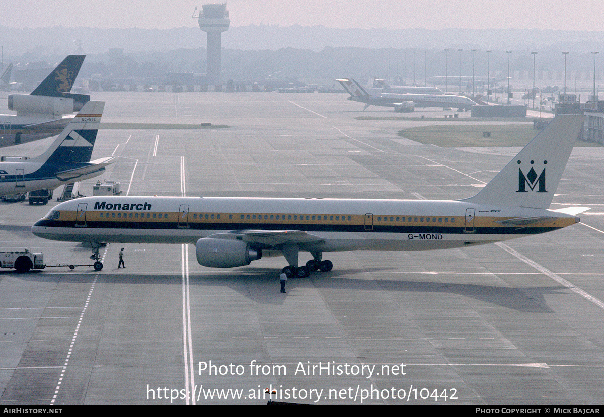 Aircraft Photo of G-MOND | Boeing 757-2T7 | Monarch Airlines | AirHistory.net #10442