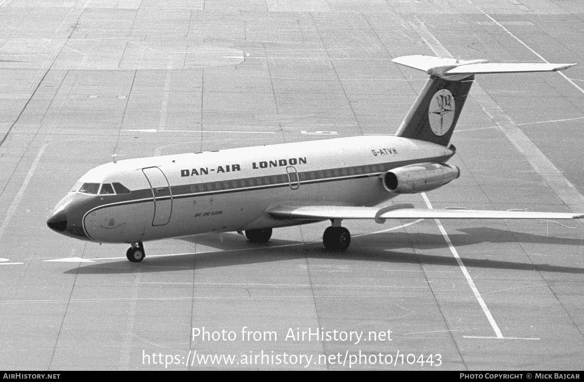 Aircraft Photo of G-ATVH | BAC 111-207AJ One-Eleven | Dan-Air London | AirHistory.net #10443