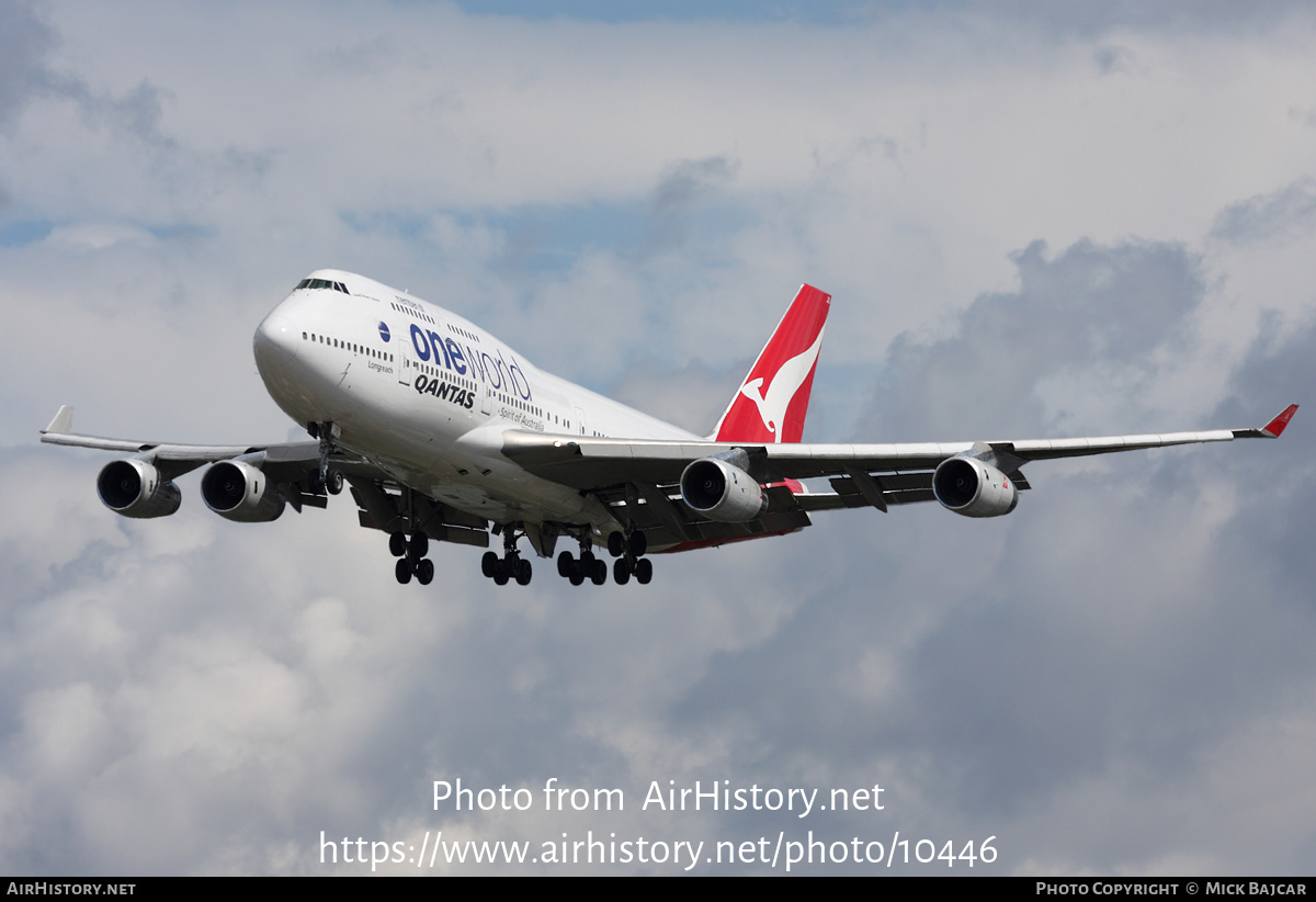 Aircraft Photo of VH-OJU | Boeing 747-438 | Qantas | AirHistory.net #10446