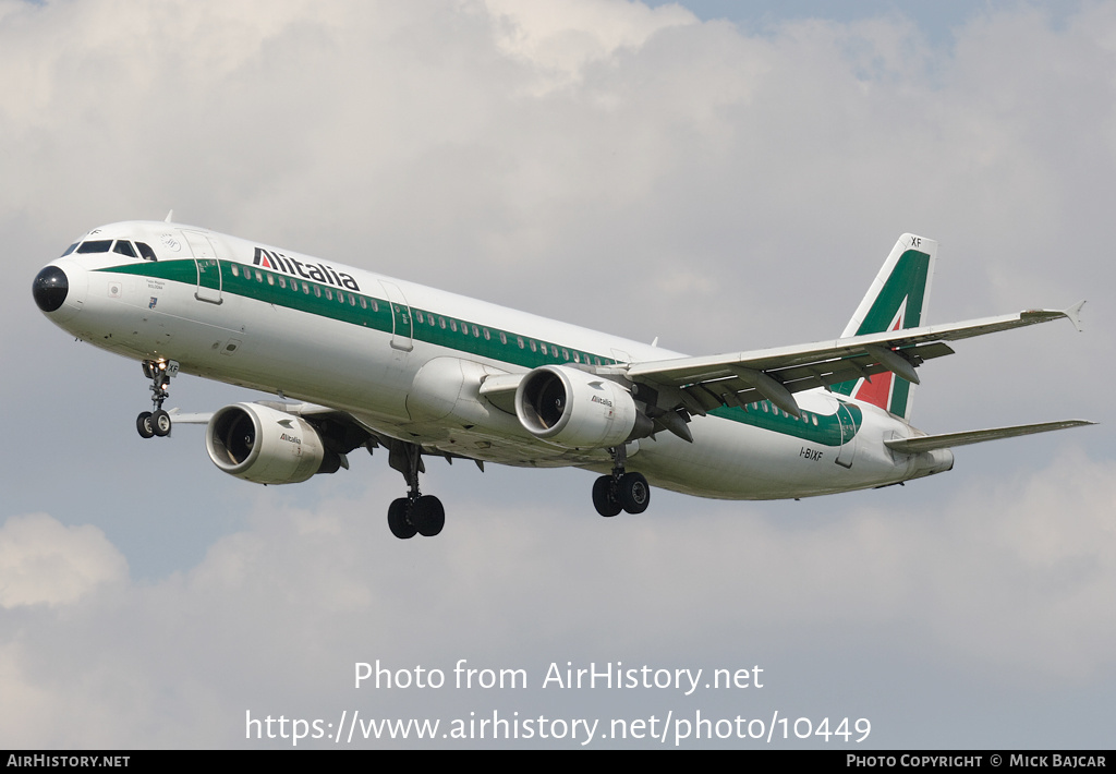 Aircraft Photo of I-BIXF | Airbus A321-112 | Alitalia | AirHistory.net #10449