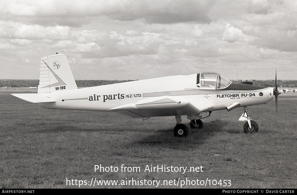 Aircraft Photo of VH-EOD | Fletcher FU-24 Mk.II | Air Parts | AirHistory.net #10453