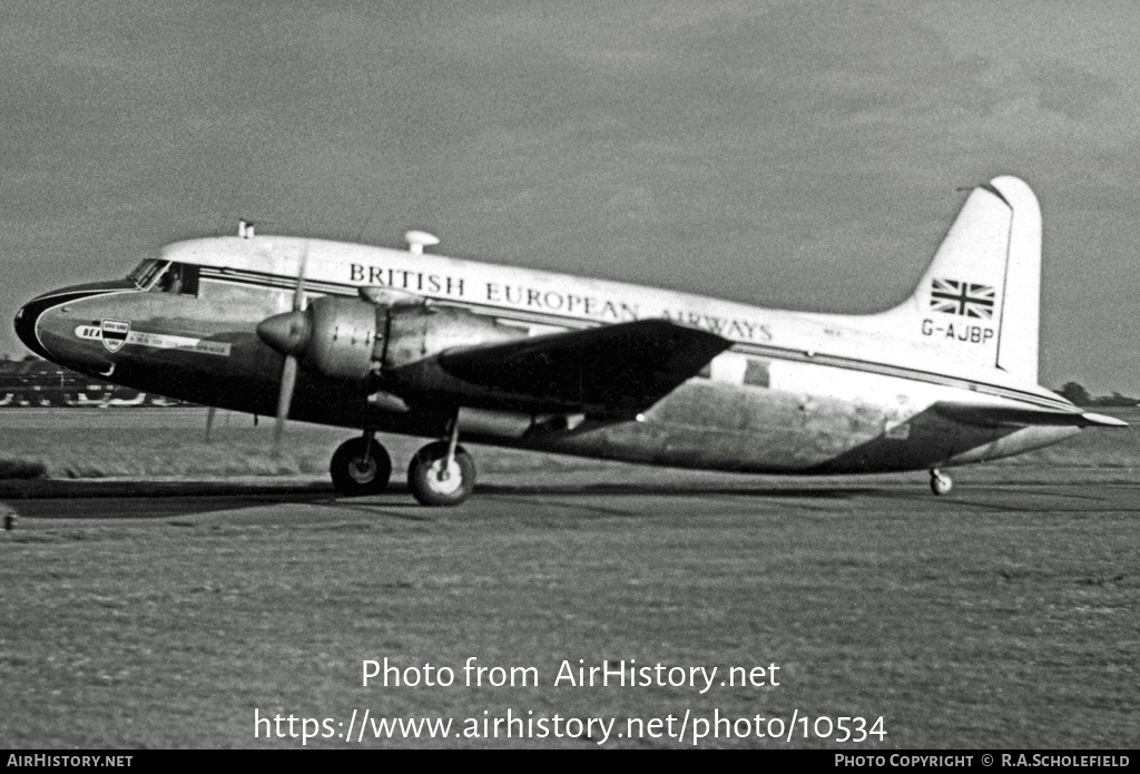 Aircraft Photo of G-AJBP | Vickers 610 Viking 1B | BEA - British European Airways | AirHistory.net #10534