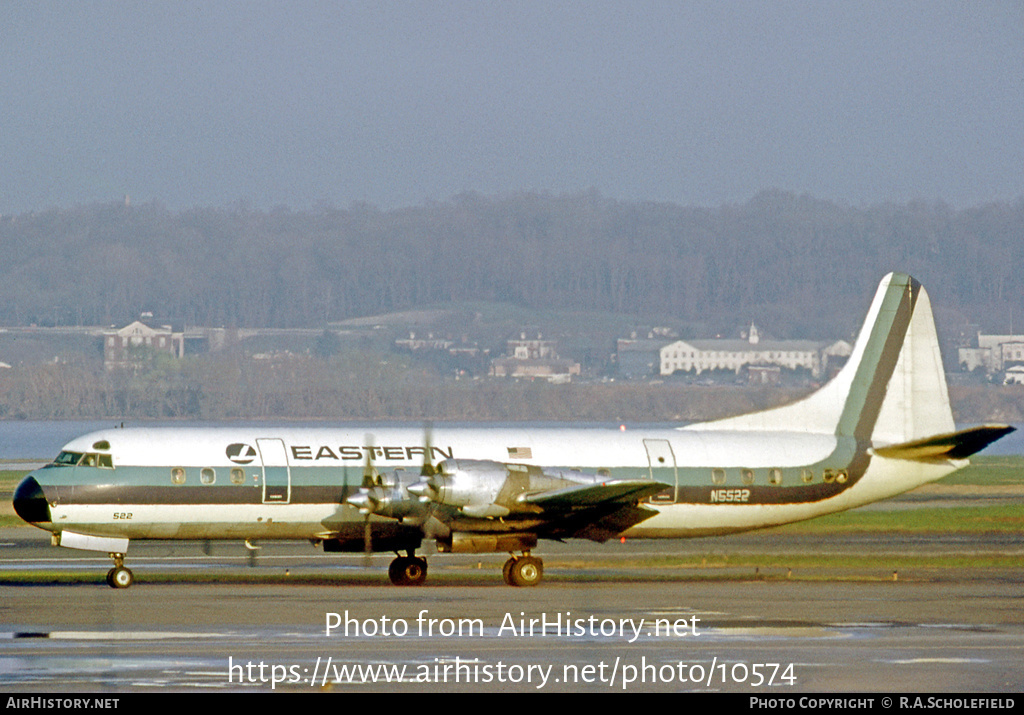 Aircraft Photo of N5522 | Lockheed L-188A Electra | Eastern Air Lines | AirHistory.net #10574