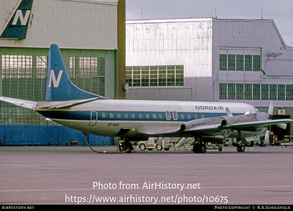 Aircraft Photo of CF-NAX | Lockheed L-188C(PF) Electra | Nordair | AirHistory.net #10675