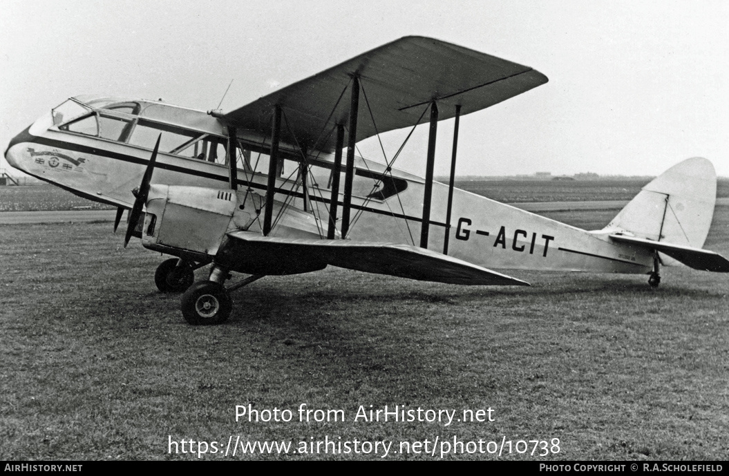 Aircraft Photo of G-ACIT | De Havilland D.H. 84 Dragon 1 | Air Navigation & Trading | AirHistory.net #10738