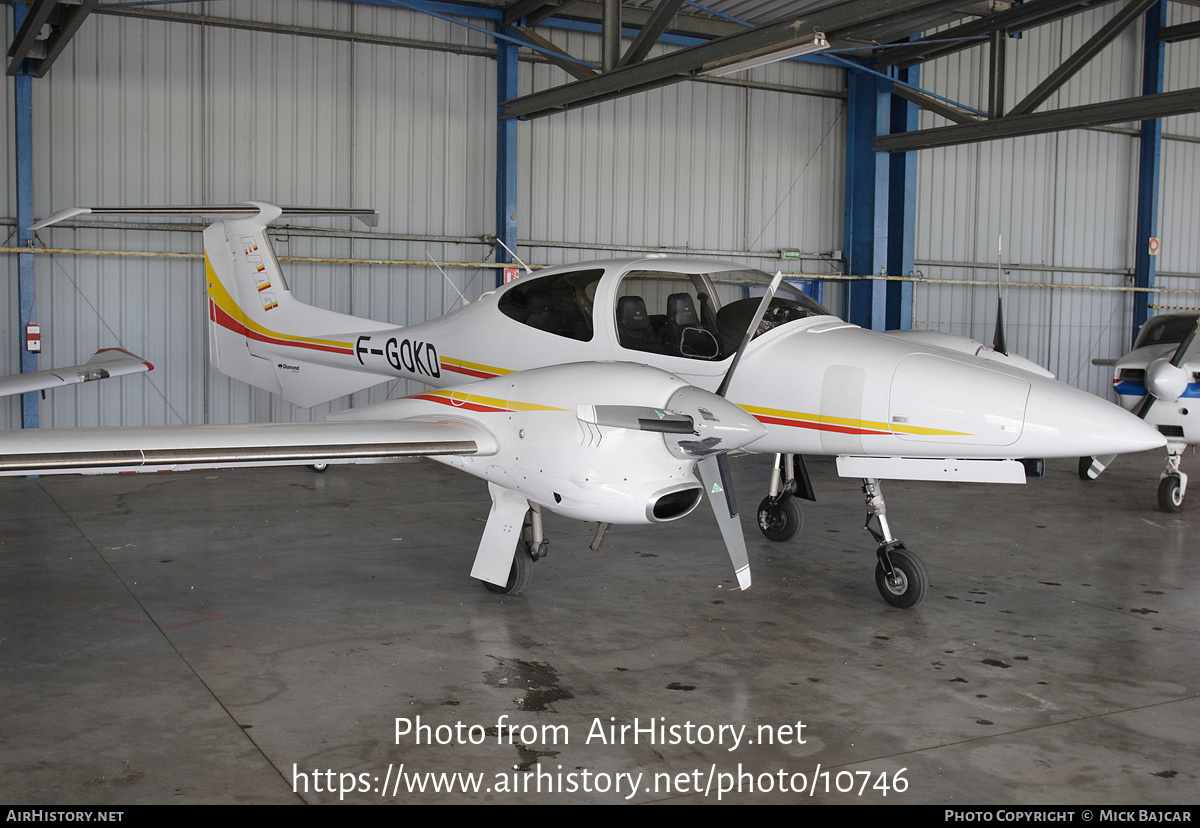 Aircraft Photo of F-GOKD | Diamond DA42 Twin Star | EPAG - École de Pilotage Amaury de la Grange | AirHistory.net #10746