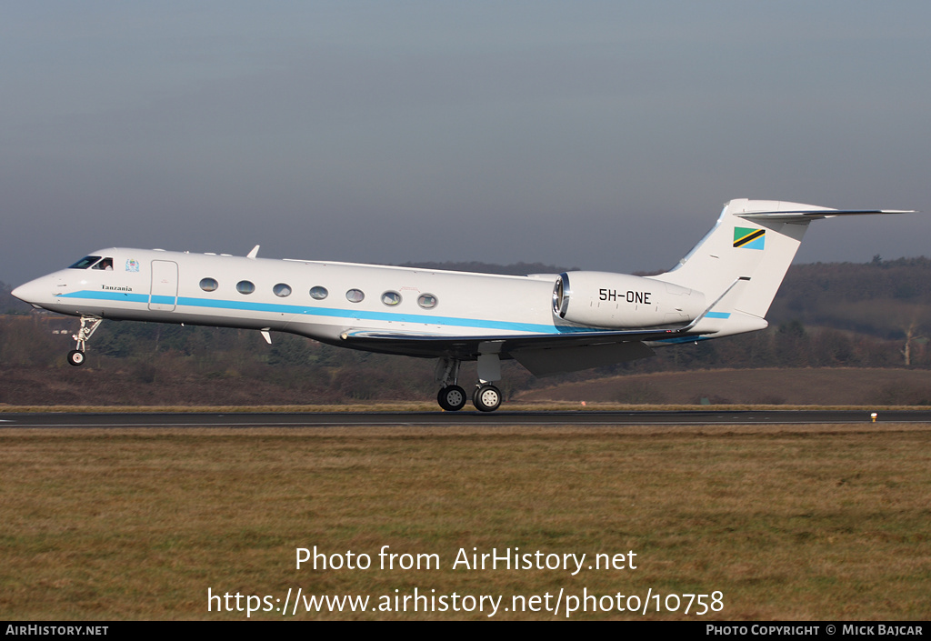 Aircraft Photo of 5H-ONE | Gulfstream Aerospace G-V-SP Gulfstream G550 | Tanzania Government | AirHistory.net #10758