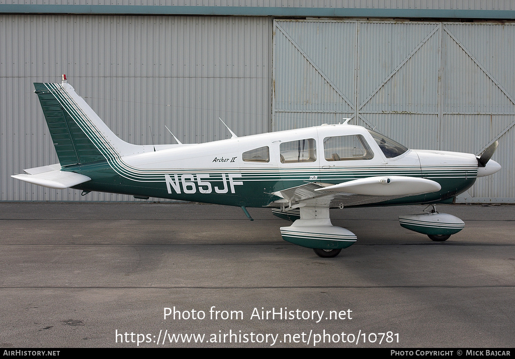 Aircraft Photo of N65JF | Piper PA-28-181 Archer II | AirHistory.net #10781