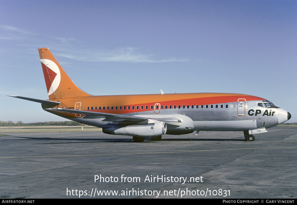 Aircraft Photo of C-GCPS | Boeing 737-217/Adv | CP Air | AirHistory.net #10831