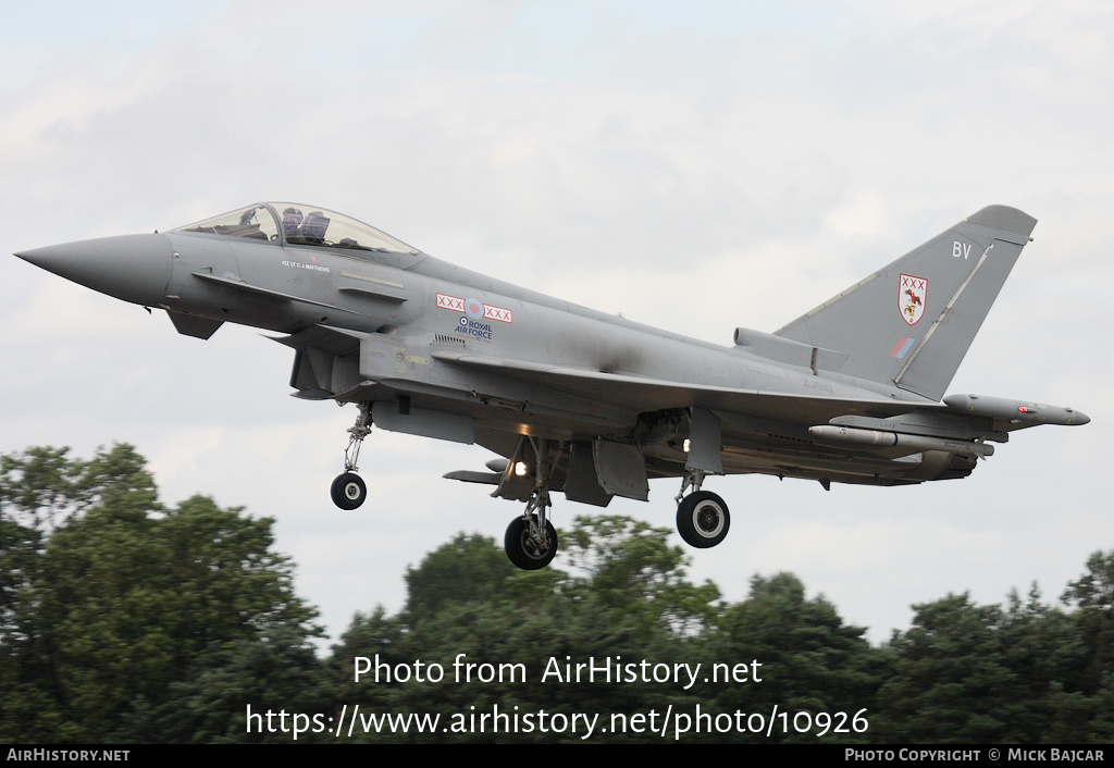 Aircraft Photo of ZJ910 | Eurofighter EF-2000 Typhoon F2 | UK - Air Force | AirHistory.net #10926