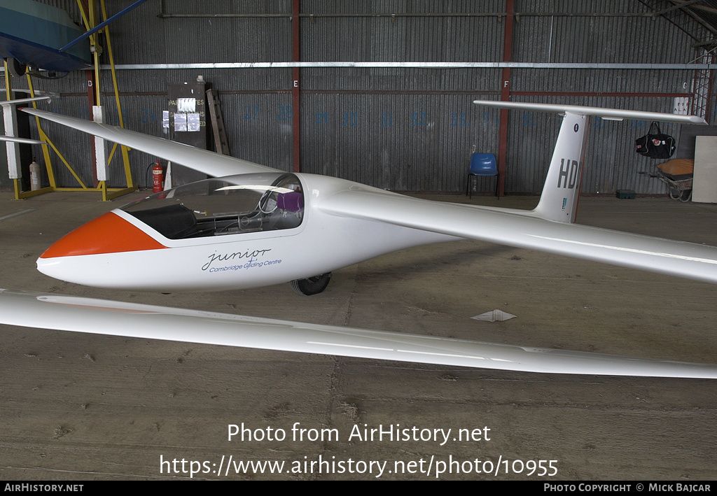 Aircraft Photo of G-CHDU | PZL-Bielsko SZD-51-1 Junior | Cambridge Gliding Centre | AirHistory.net #10955