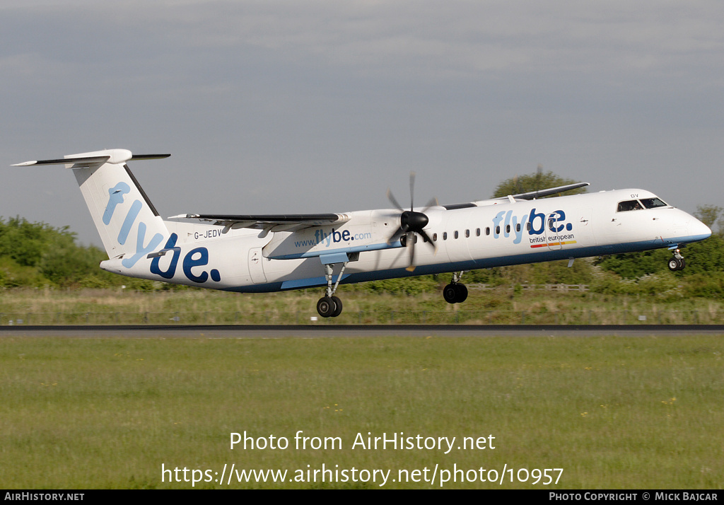 Aircraft Photo of G-JEDV | Bombardier DHC-8-402 Dash 8 | Flybe - British European | AirHistory.net #10957