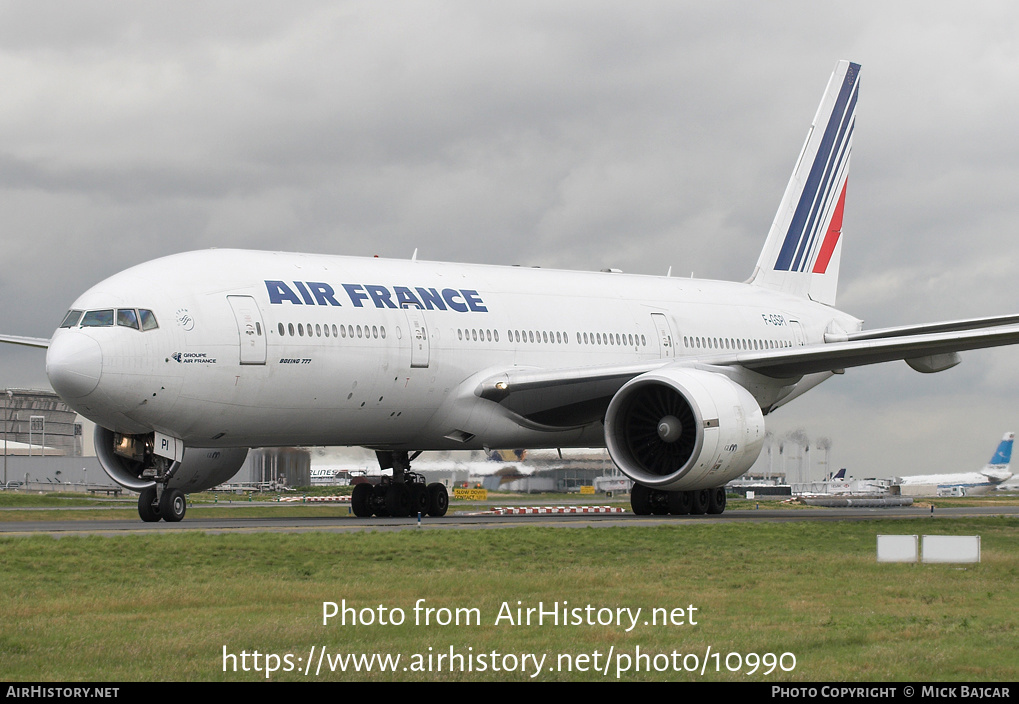 Aircraft Photo of F-GSPI | Boeing 777-228/ER | Air France | AirHistory.net #10990