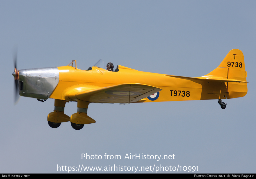 Aircraft Photo of G-AKAT / T9738 | Miles M.14A Hawk Trainer 3 | UK - Air Force | AirHistory.net #10991