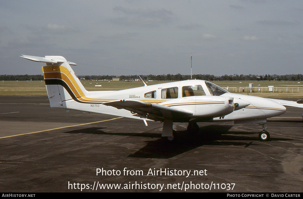 Aircraft Photo of N21793 | Piper PA-44-180 Seminole | AirHistory.net #11037