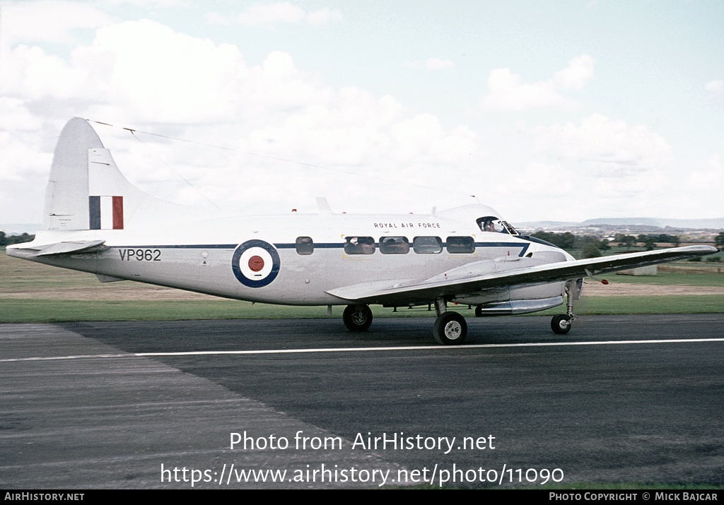 Aircraft Photo of VP962 | De Havilland D.H. 104 Devon C2 | UK - Air Force | AirHistory.net #11090