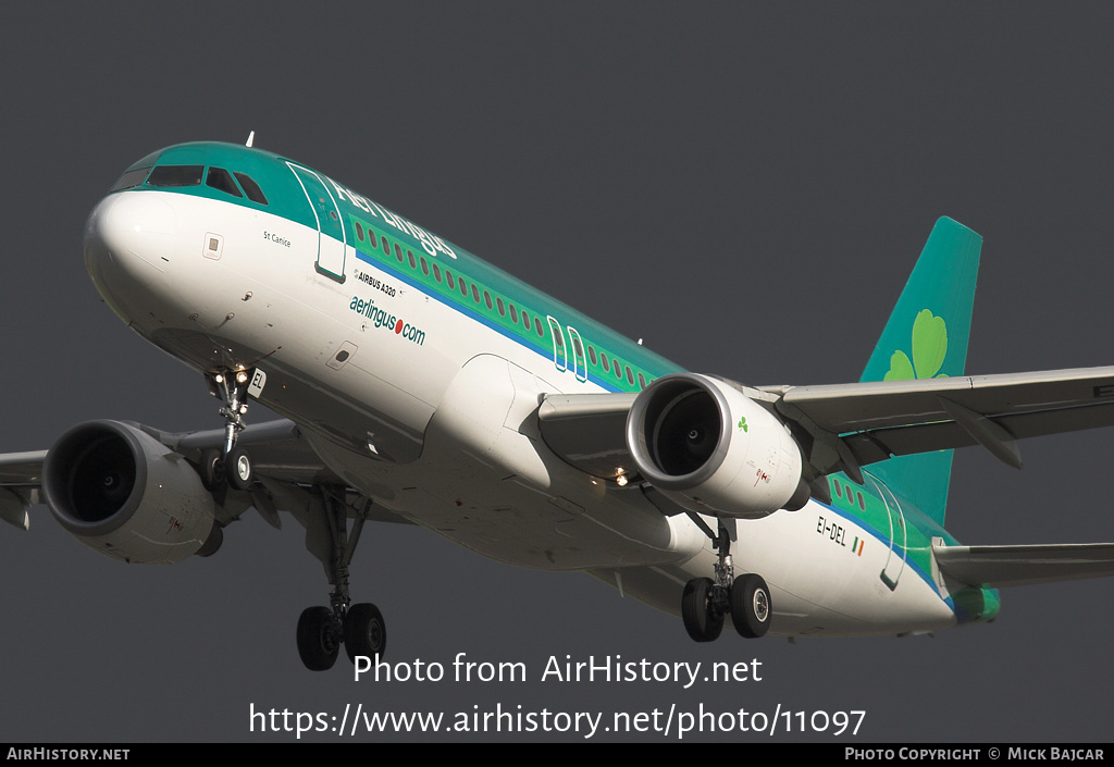 Aircraft Photo of EI-DEL | Airbus A320-214 | Aer Lingus | AirHistory.net #11097