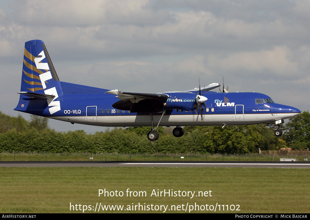 Aircraft Photo of OO-VLQ | Fokker 50 | VLM Airlines | AirHistory.net #11102