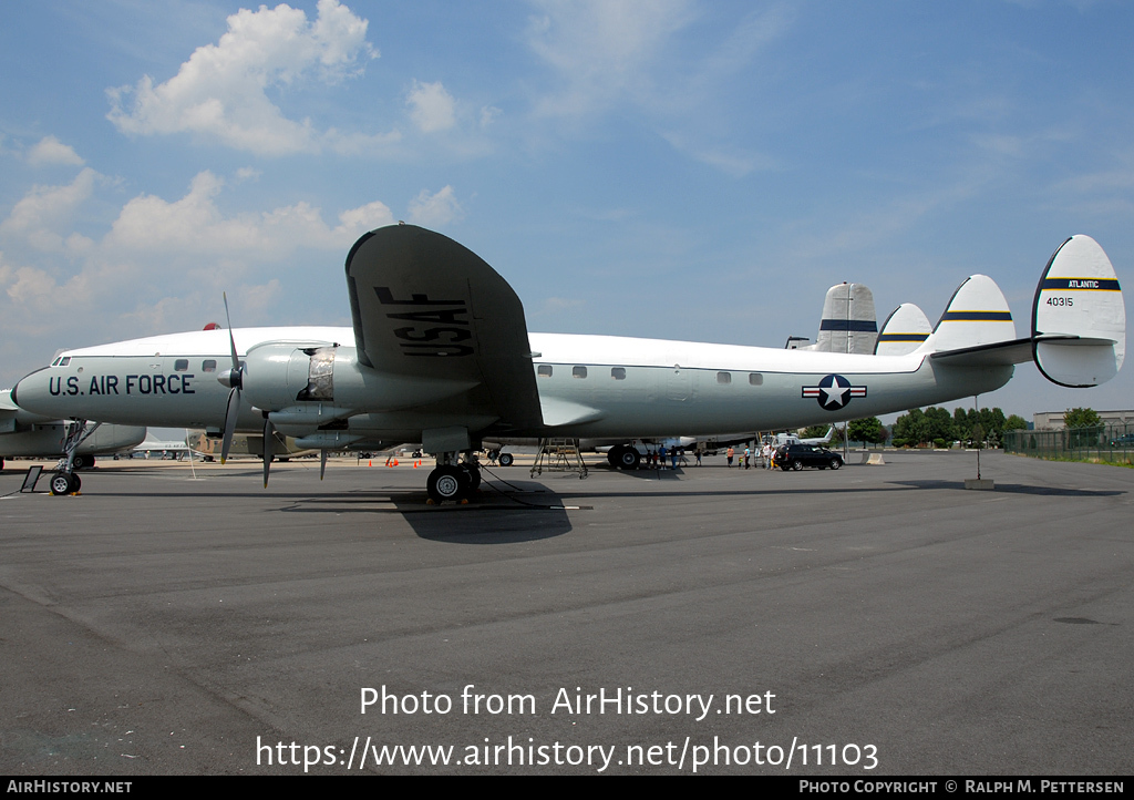 Aircraft Photo of 54-315 / 40315 | Lockheed L-1049E/01 Super Constellation | USA - Air Force | AirHistory.net #11103