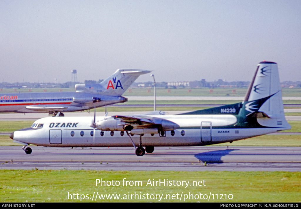 Aircraft Photo of N4230 | Fairchild Hiller FH-227B | Ozark Air Lines | AirHistory.net #11210