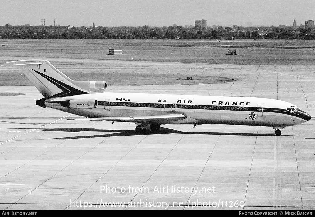 Aircraft Photo of F-BPJK | Boeing 727-228 | Air France | AirHistory.net #11260