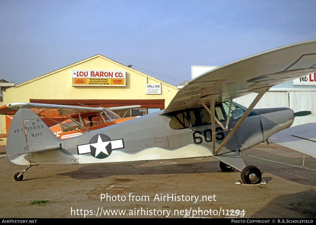 Aircraft Photo of N10603 | Piper PA-12 Super Cruiser | USA - Navy | AirHistory.net #11294