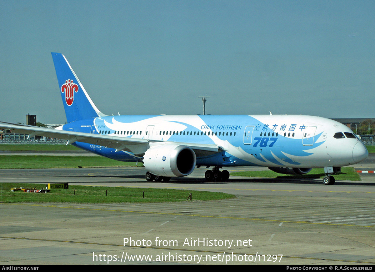 Aircraft Photo of B-2736 | Boeing 787-8 Dreamliner | China Southern Airlines | AirHistory.net #11297