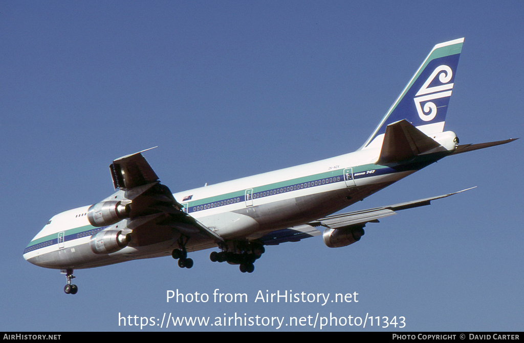 Aircraft Photo of ZK-NZX | Boeing 747-219B | Air New Zealand | AirHistory.net #11343